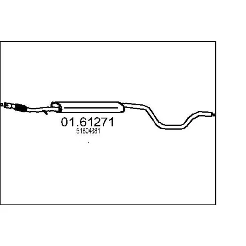 Koncový tlmič výfuku MTS 01.61271