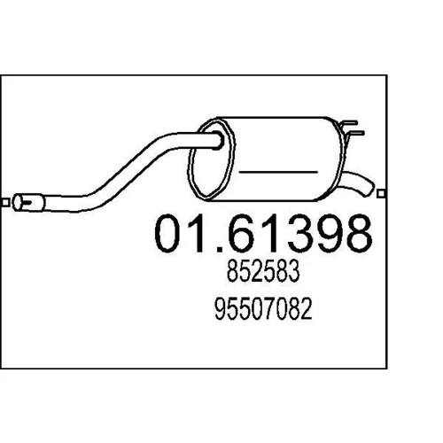 Koncový tlmič výfuku MTS 01.61398