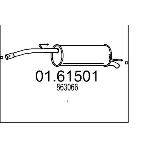 Koncový tlmič výfuku MTS 01.61501