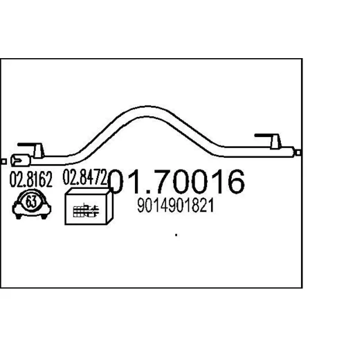 Výfukové potrubie MTS 01.70016