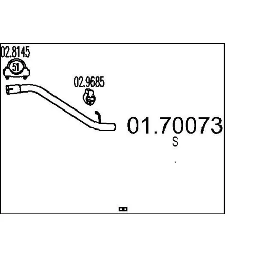 Výfukové potrubie MTS 01.70073