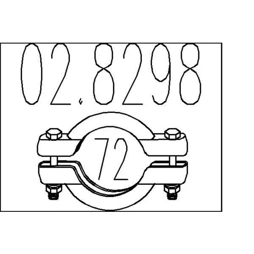 Spojka trubiek výfukového systému MTS 02.8298