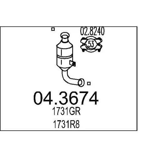 Katalyzátor MTS 04.3674