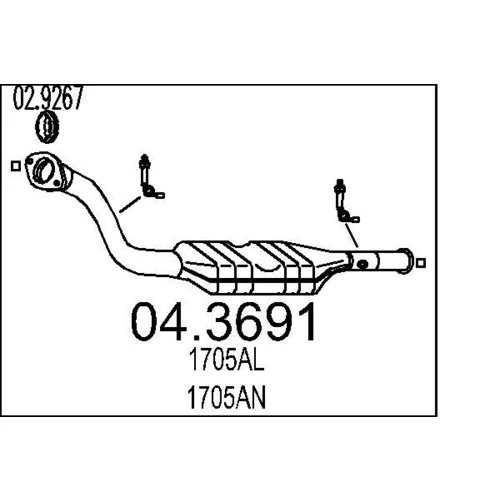 Katalyzátor MTS 04.3691
