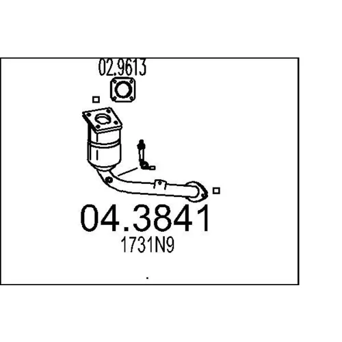 Katalyzátor MTS 04.3841
