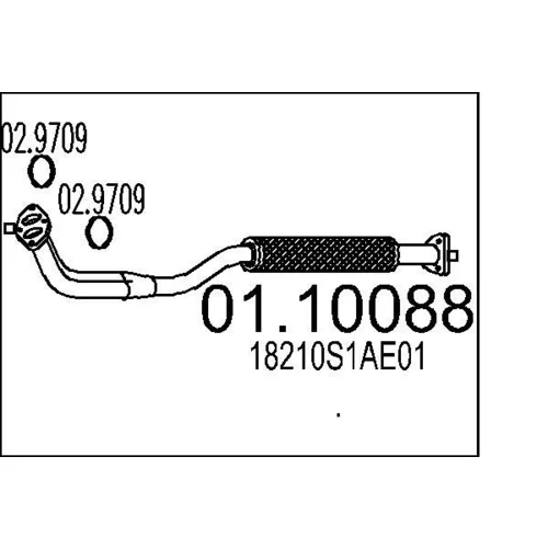 Výfukové potrubie MTS 01.10088