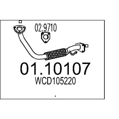 Výfukové potrubie MTS 01.10107