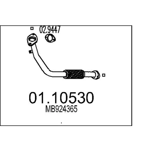 Výfukové potrubie MTS 01.10530
