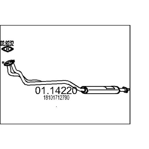 Výfukové potrubie MTS 01.14220