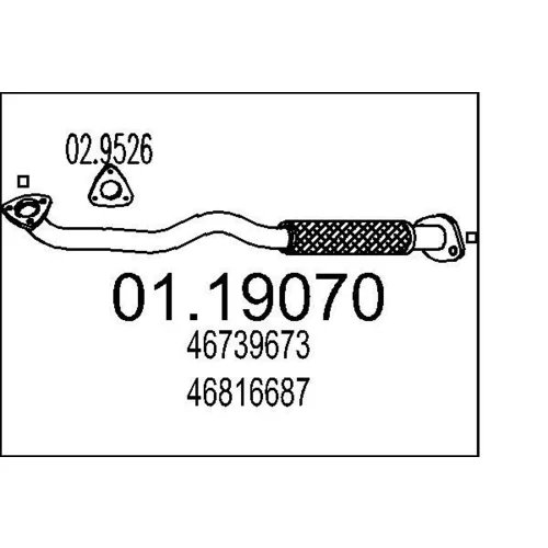 Výfukové potrubie MTS 01.19070