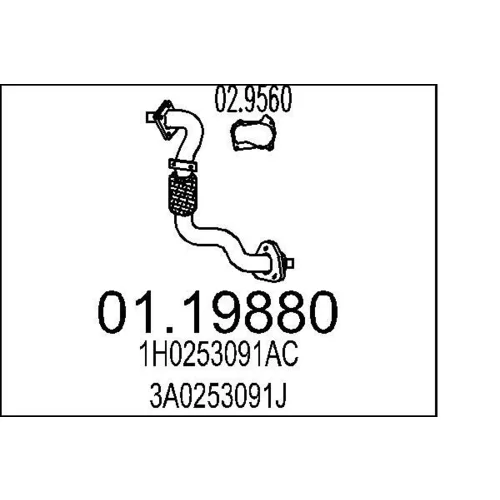 Výfukové potrubie MTS 01.19880