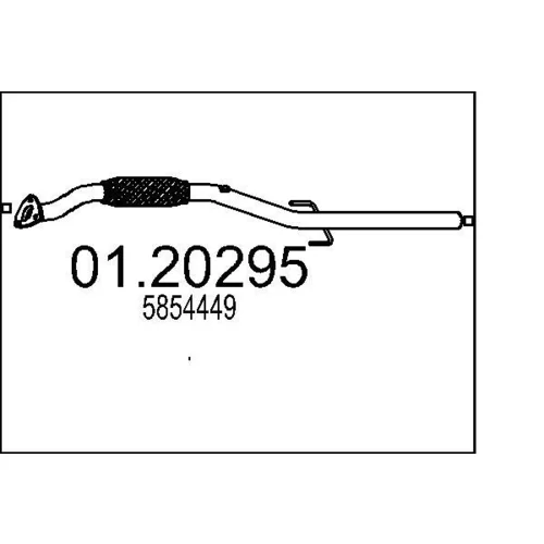 Výfukové potrubie MTS 01.20295