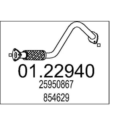 Výfukové potrubie MTS 01.22940
