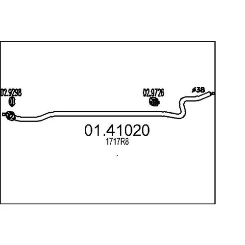 Výfukové potrubie MTS 01.41020