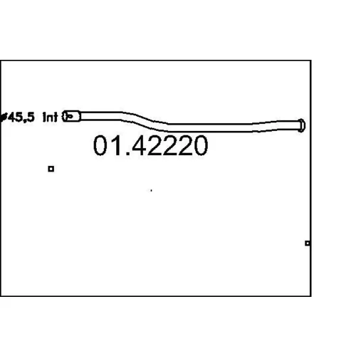 Výfukové potrubie 01.42220 /MTS/