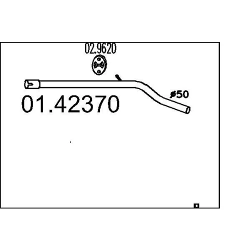 Výfukové potrubie MTS 01.42370