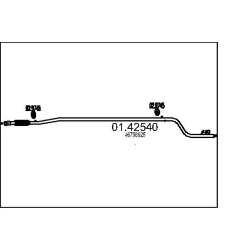 Výfukové potrubie MTS 01.42540