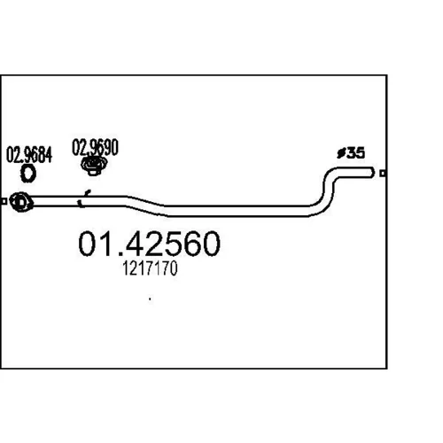 Výfukové potrubie MTS 01.42560