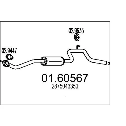 Koncový tlmič výfuku MTS 01.60567