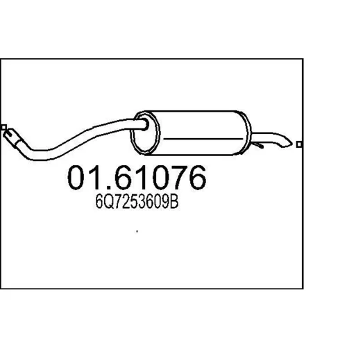 Koncový tlmič výfuku MTS 01.61076