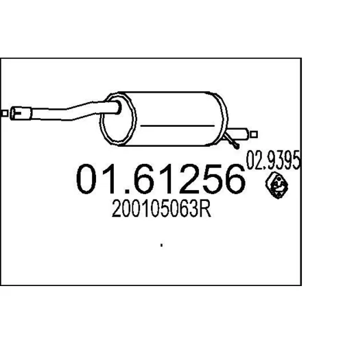 Koncový tlmič výfuku MTS 01.61256