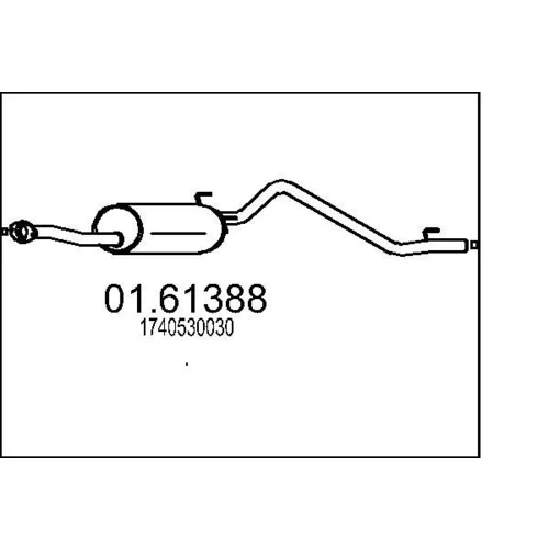 Koncový tlmič výfuku MTS 01.61388
