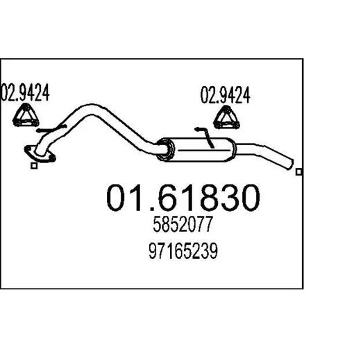 Koncový tlmič výfuku MTS 01.61830