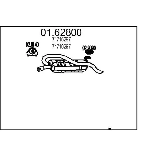 Koncový tlmič výfuku MTS 01.62800