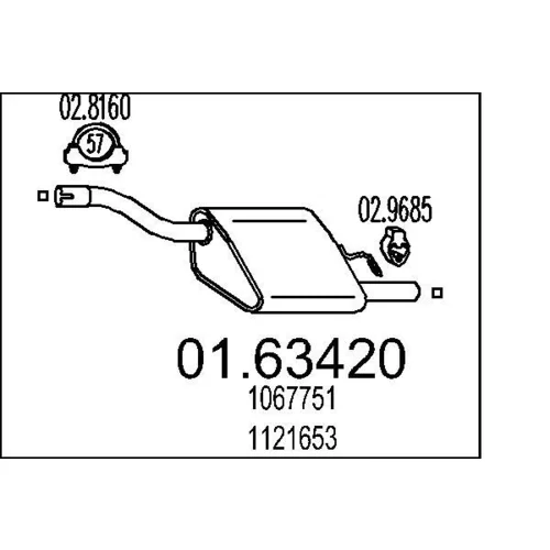 Koncový tlmič výfuku MTS 01.63420