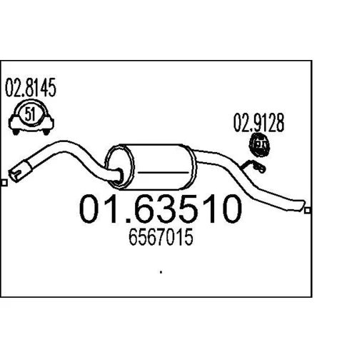 Koncový tlmič výfuku MTS 01.63510