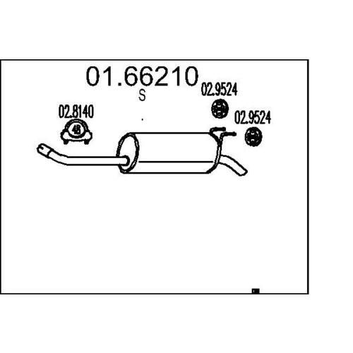 Koncový tlmič výfuku MTS 01.66210