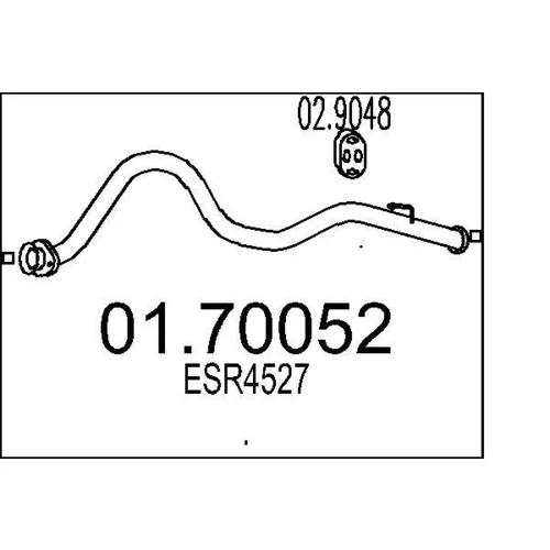 Výfukové potrubie MTS 01.70052