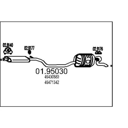 Koncový tlmič výfuku MTS 01.95030