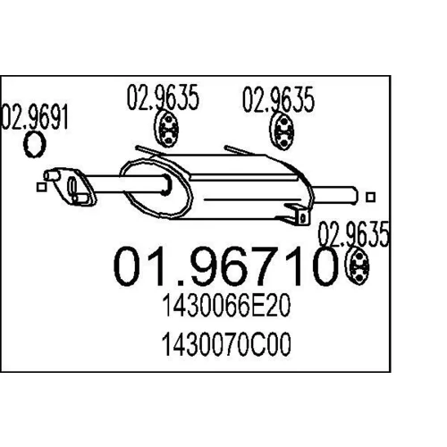 Koncový tlmič výfuku MTS 01.96710
