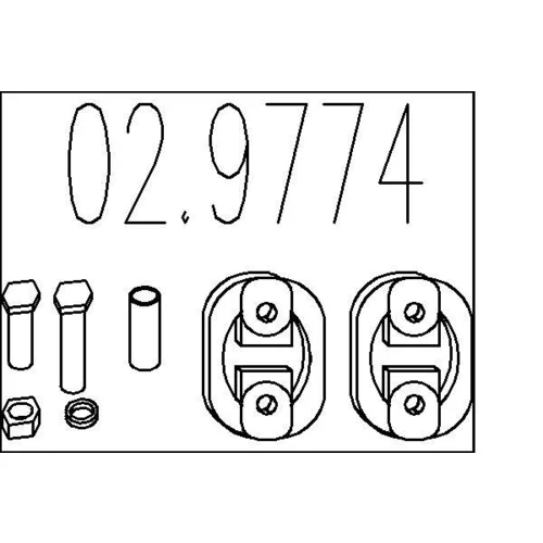 Doraz tlmiča výfuku MTS 02.9774