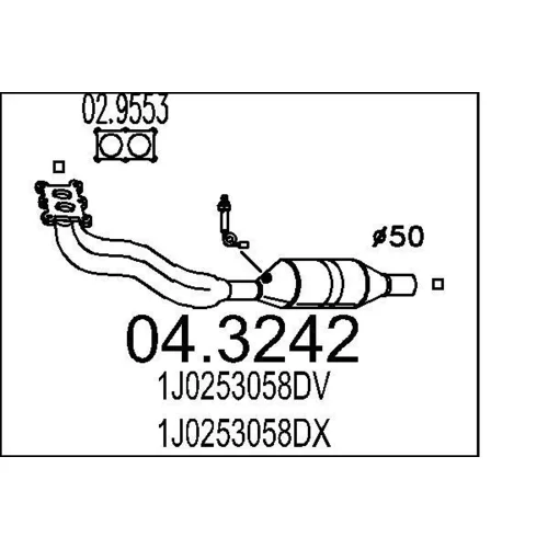 Katalyzátor MTS 04.3242