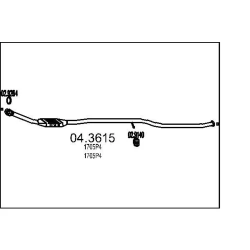 Katalyzátor MTS 04.3615