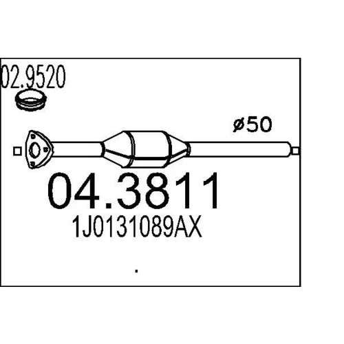 Katalyzátor MTS 04.3811