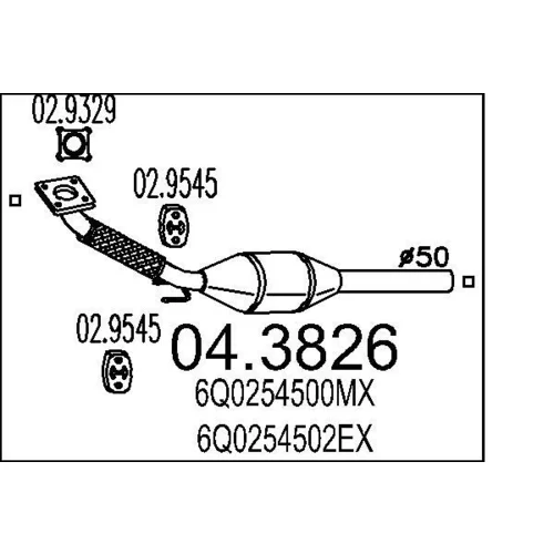Katalyzátor MTS 04.3826