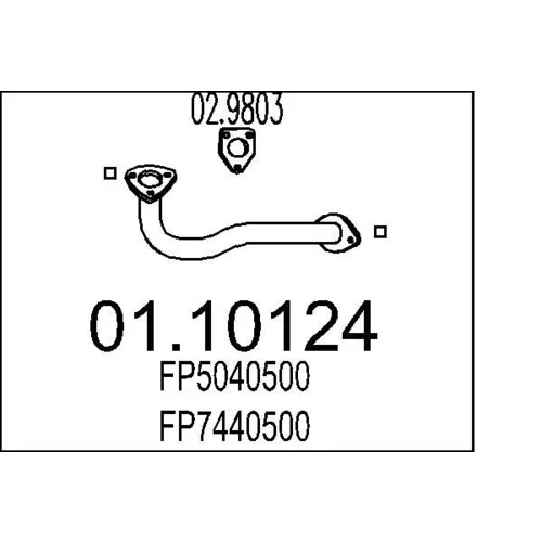 Výfukové potrubie MTS 01.10124
