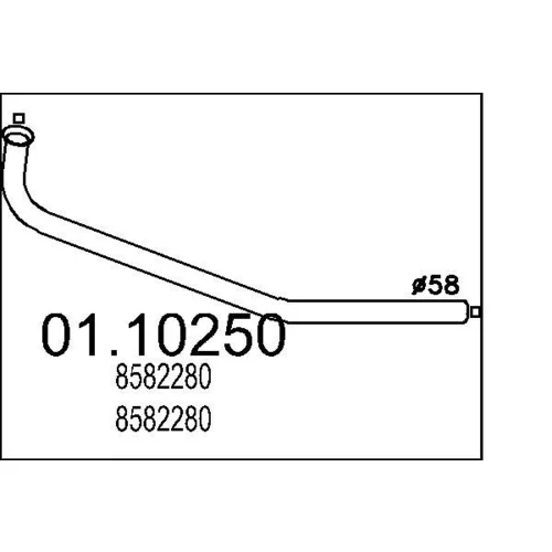 Výfukové potrubie MTS 01.10250
