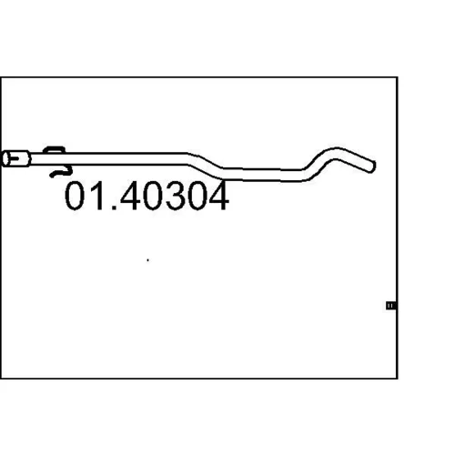 Výfukové potrubie MTS 01.40304