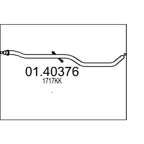 Výfukové potrubie MTS 01.40376