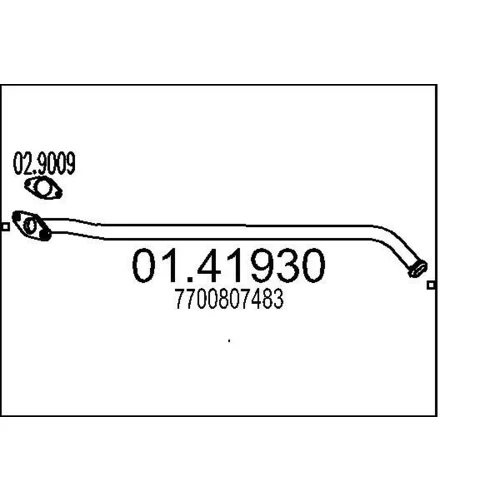 Výfukové potrubie MTS 01.41930
