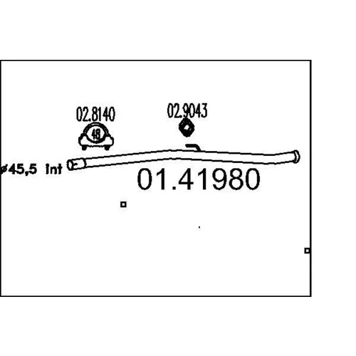 Výfukové potrubie MTS 01.41980