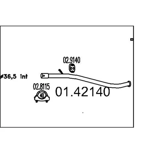 Výfukové potrubie MTS 01.42140