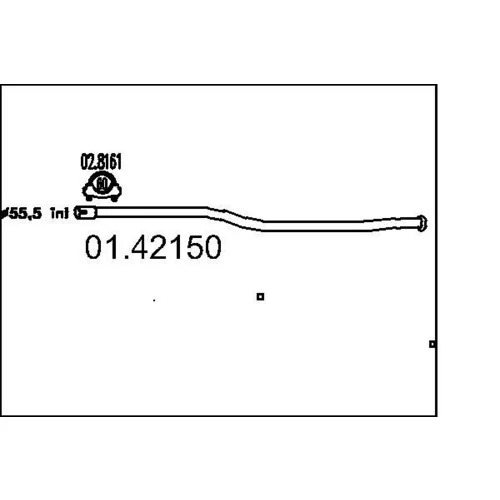Výfukové potrubie MTS 01.42150