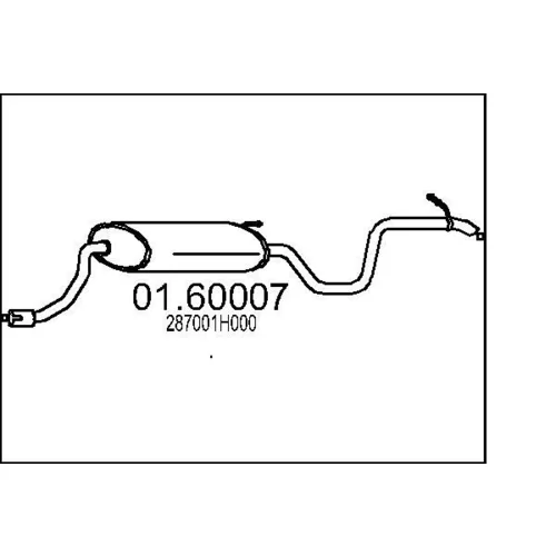 Koncový tlmič výfuku MTS 01.60007