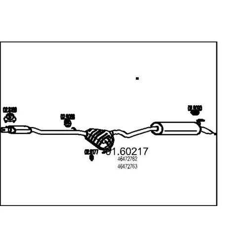 Koncový tlmič výfuku MTS 01.60217