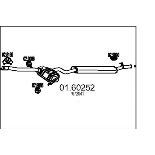 Koncový tlmič výfuku MTS 01.60252